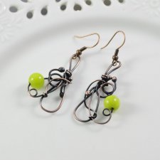Lime - kolczyki z jadeitem