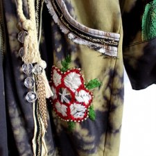 DESIGNERSKI PŁASZCZ SUPER DETALE