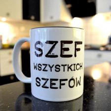 Kubek SZEF z CZARNYM WNĘTRZEM