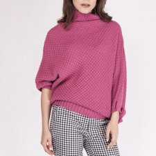 Sweter oversize, SWE049 róż MKM
