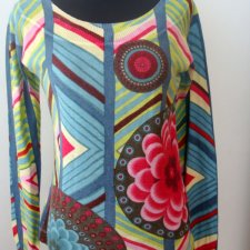 DESIQUAL * - WZORZYSTA BLUZKA