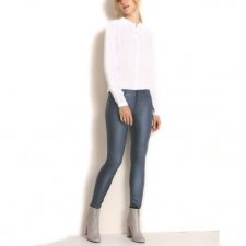 Esprit 38 szare metalizowane jeansy