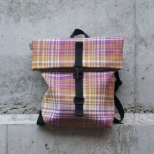 plecako- torba melanż krata