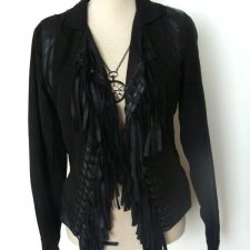 RARE LONDON *- MARYNARKA Z FRĘDZLAMI