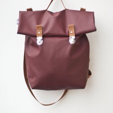 Plecak oldschool vintage bordo burgund
