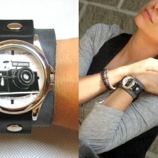 Zegarek z Aparatem Zenit - damski grafit