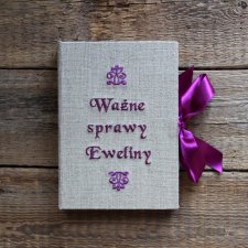 haftowany notes personalizowany