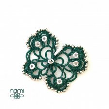 Wisior Green Butterfly