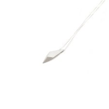 ONE EDGE / SATIN SILVER NECKLACE