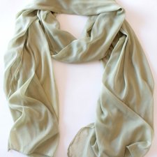 ZWIEWNY vintage SZAL OLIWKA KHAKI