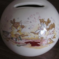 Royal  Doulton Bunnykins   skarbonka porcelanowa wzór 1936 royal doulton kolekcjonerska użytkowa  dekoracyjna