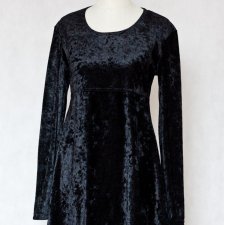 welurowa sukienka mini
