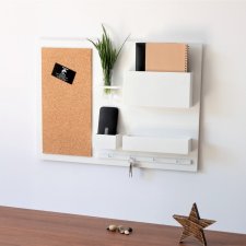 Organizer - 63x45 cm, drewniany, na ścianę