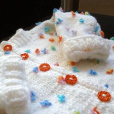 Sweterek- płaszczyk "Łączka"