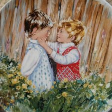 wedgwood 1981 'be my friend-   kolekcjonerski talerz porcelanowy bradex