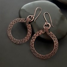 Azteckie kolczyki wire wrapping