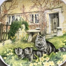 Koci świat ❀ڿڰۣ❀ ROYAL ALBERT 1993 ❀ڿڰۣ❀ Cats and Cottages - First Outing ❀ڿڰۣ❀ Wyjątkowo uroczy