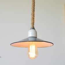 Niebieska lampa vitage industrialna