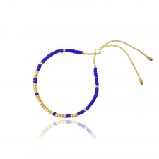 Bransoletka Minimal - Cobalt and Gold