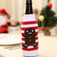 Świąteczny Sweterek na butelke