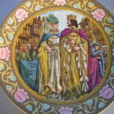 wedgwood  1987 the legend of king Artur  kolekcjonerski talerz bradex