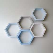 Półka HEKSAGON - duża x 3