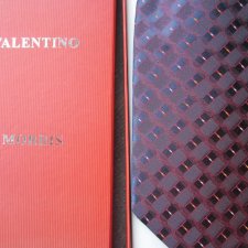 Hand made  SILK 100 %   - ITALY VALENTINO MORRIS - Klasa -  ORYGINALNY KRAWAT  - 100 % JEDWAB