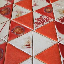Kafle czerwona mozaika