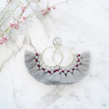 Kolczyki z chwostami Boho Big - Silver