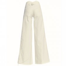 Białe szerokie spodnie
