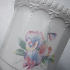 Rarytas -  Aynsley Little  Sweet heart -duża  szlachetnie porcelanowa Donica -osłonka - pojemnik -kolekcjonerska, użytkowa, dekoracyjna