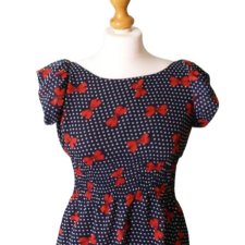Sukienka w stylu Retro Kokardki Pin Up Girl