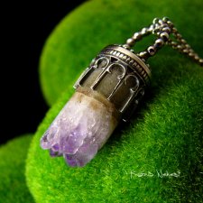 Naszyjnik Druzy Purple - Ametyst Srebro