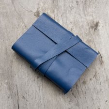 Skórzany notes granat