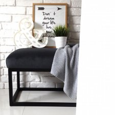 Ławeczka ławka LOFT STYLE nowoczesny styl nowoczesna pufa siedzisko do przedpokoju glamour indriustial