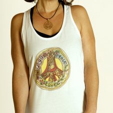 BLUZKA TYPU BOKSERKA Tank Top PEACE LOVE and YOGA