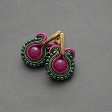 kolczyki sutasz z agatami