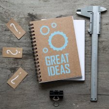 Pomysłowy notes notatnik bullet journal - niebieski kropki