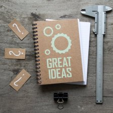 Pomysłowy notes notatnik bullet journal - zielony linie