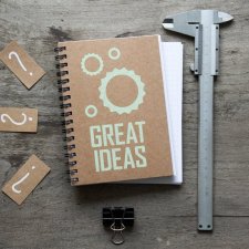 Pomysłowy notes notatnik bullet journal - zielony kratka