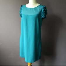 WAREHOUSE MORSKA SUKIENKA * KOKTAJLOWA * ORYGINALNE RĘKAWKI * 40