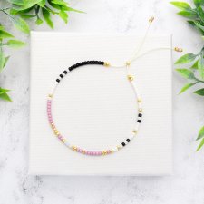 Bransoletka Minimal Dots - Powder Violet