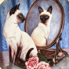 Najpiękniejsza... ❀ڿڰۣ❀ Franklin Mint Siamese Twins by Daphne Baxter ❀ڿڰۣ❀ Wyjątkowo uroczy