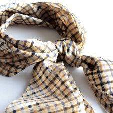 elegancka krata szal wytłaczane pasy