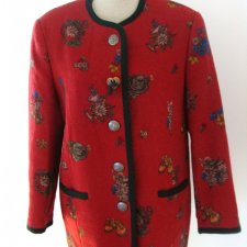 MEICO* - KURTKA WEŁNA Z ALPAKĄ