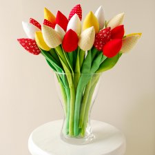 Bukiet bawełnianych tulipanów
