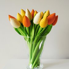 Bukiet bawełnianych tulipanów
