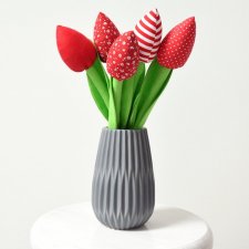Bukiet 5 bawełnianych tulipanów