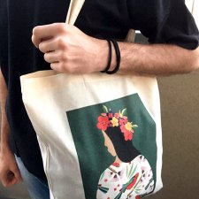 Torba bawełniana z autorską grafiką