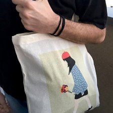 Torba bawełniana z autorską grafiką